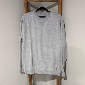 Carhartt Men's Heather Gray Crewneck Sweater